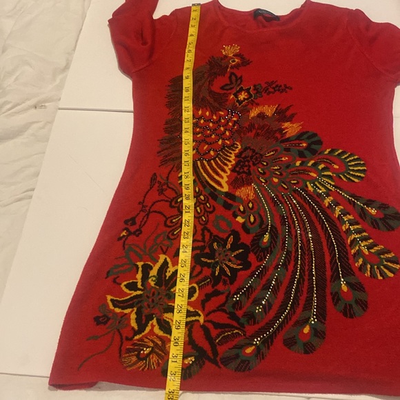 Gorgeous beadazzled sweater dress or long tunic - Picture 5 of 7